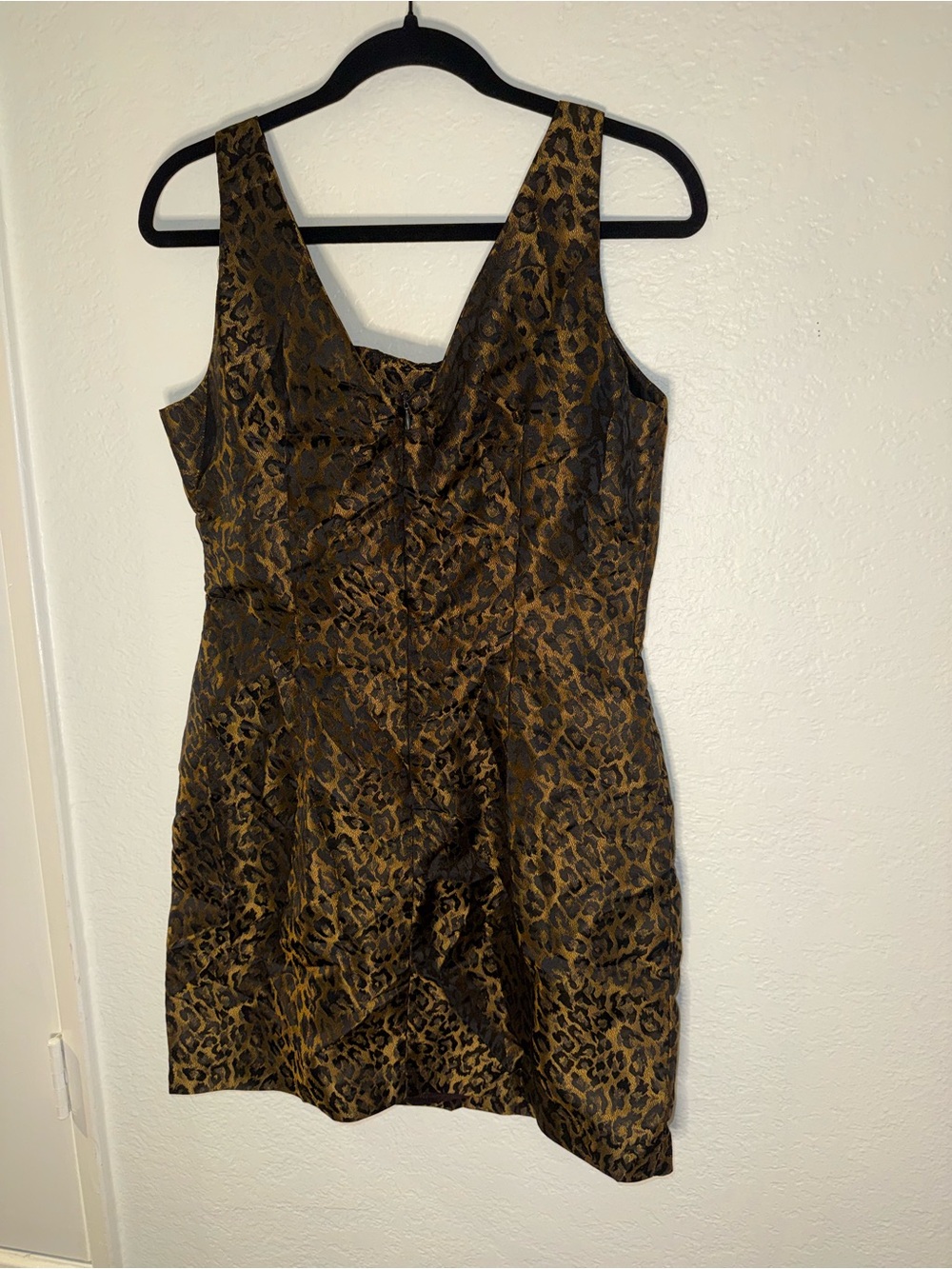 Windsor Brown and Black Leopard-Print Mini Dress